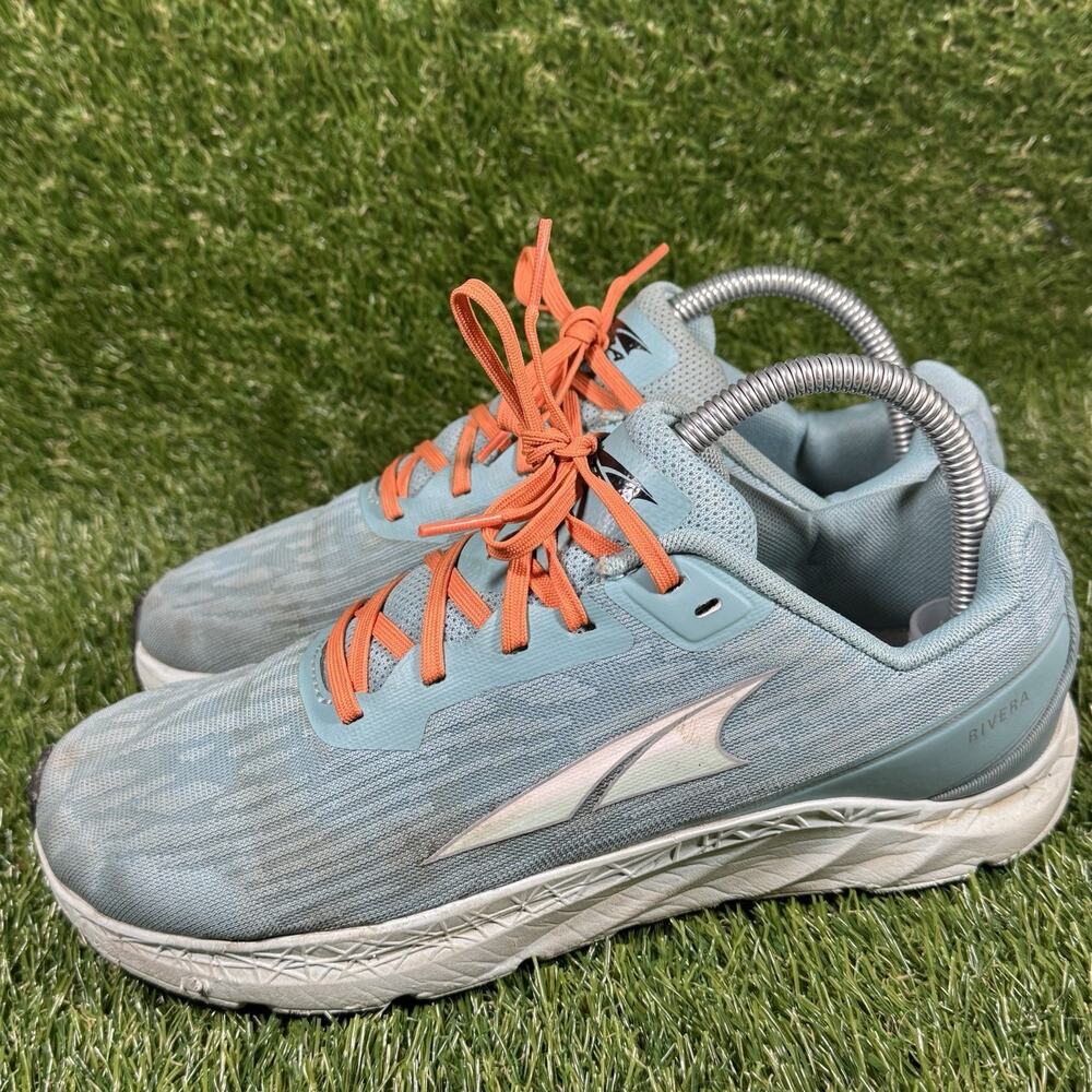 Altra Rivera EGO Womens Size 8 Aloa Blue Orange Running Walking Shoes Sneakers - Picture 3 of 9